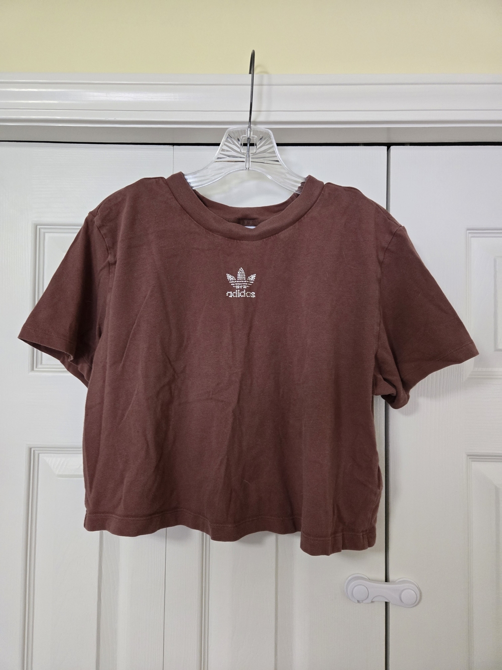 adidas Trefoil Cropped Tee - Mauve